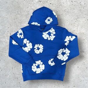Denim Tears Hoodie Royal Blue L - Free Shipping